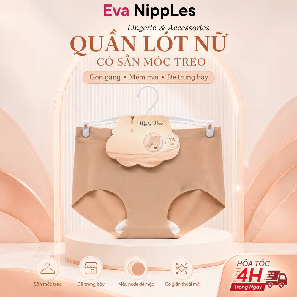 Quần Lót Quần Chip Nữ 7A Chất Su Đúc Lạnh Kháng Khuẩn Không Đường May Mỏng Nhẹ Thoáng Mát - VN0066