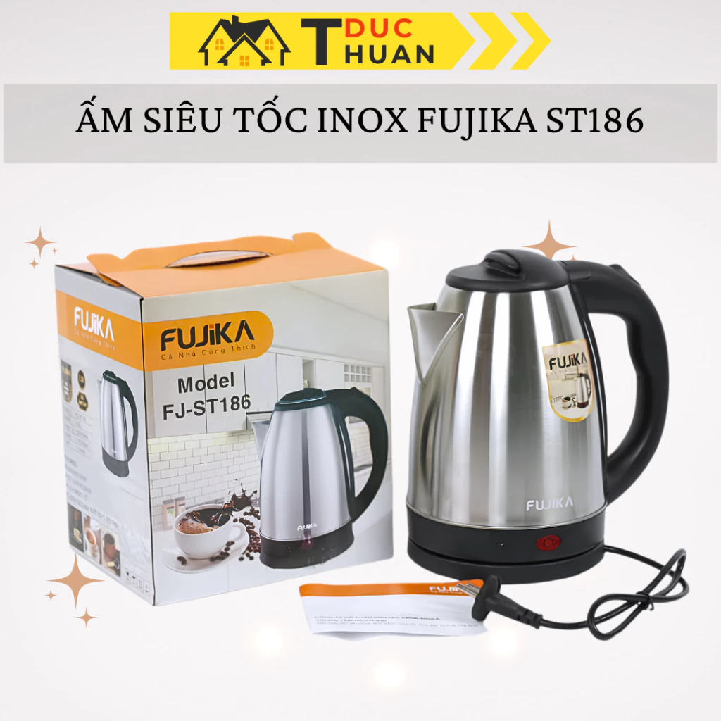 Áp siêu tốc Inox 1.8 Lít Fujika ST186 hàng chính hãng 1500w - DT HOME