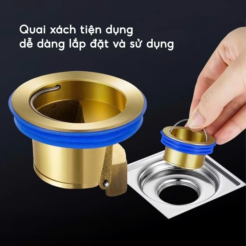 [ Tặng Vòng Đệm ] Nắp Đậy Cống Thoát Sàn Ngăn Mùi Chống Côn Trùng Tắc Nghẽn Cống Tiện Dụng
