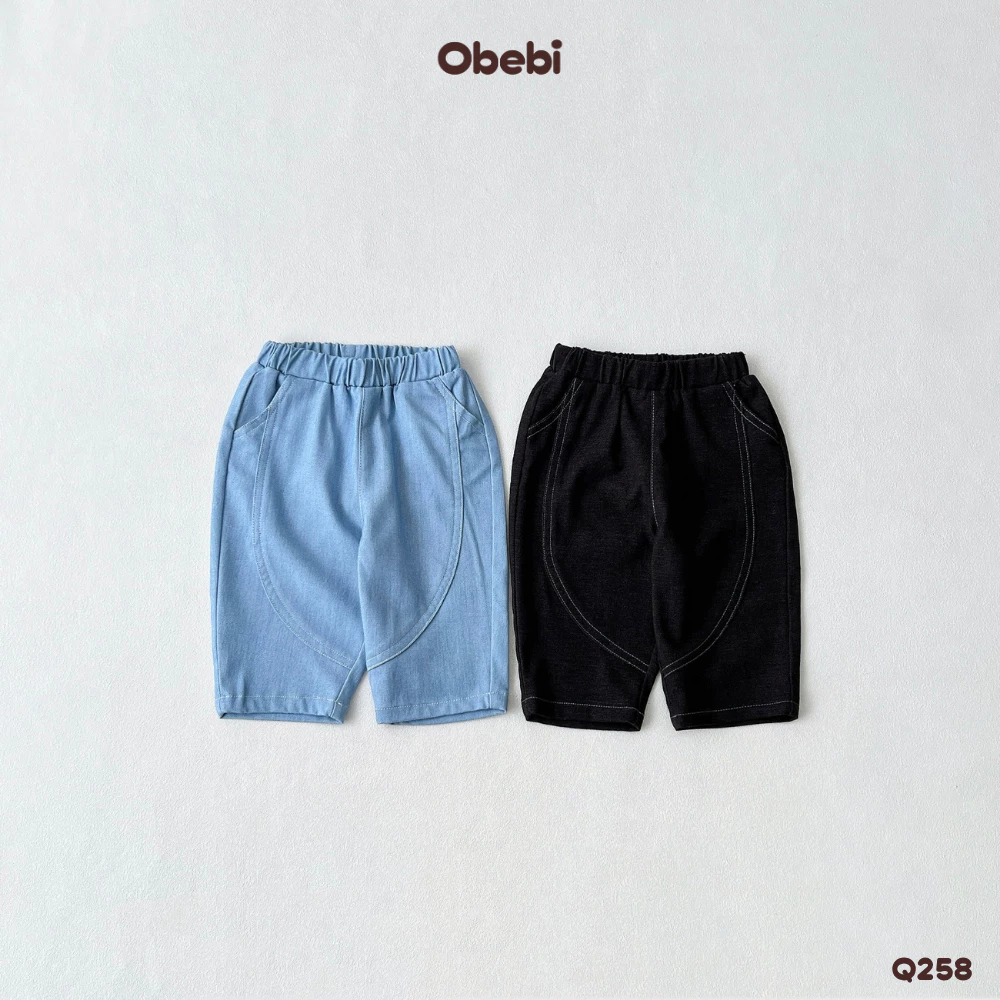 Quần Dài Năng Động Đi Học Đi Chơi Thời Trang Obebi Vải Mềm Mát Mùa Hè Cho Bé Trai Bé Gái Từ 8 - 22kg Q258