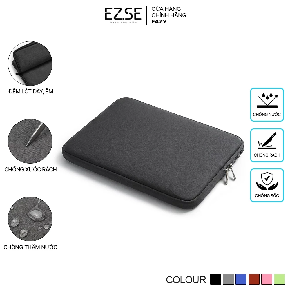 Túi chống sốc laptop máy tính bảng giá rẻ EAZY TS02, Túi đựng laptop macbook ipad 13 14 15.6 17 inch
