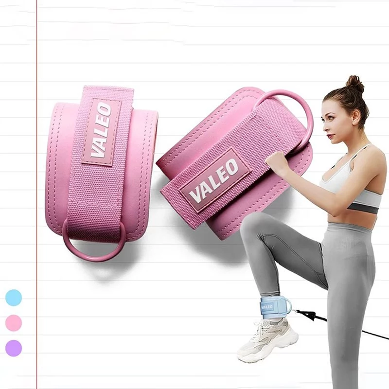 [COD]Quấn Cổ Chân Tập Gym Valeo Chất Liệu Da Đệm, Tập Chân Mông Với Cáp, Phụ Kiện Tập Gym-Wildex