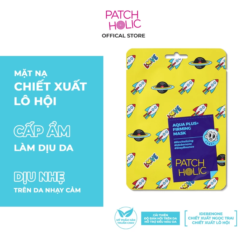 [QUÀ TẶNG KHÔNG BÁN] Mặt Nạ AQUA Plus Hỗ Trợ Làm Sáng Da Patch Holic 20ml/miếng THUẦN CHAY