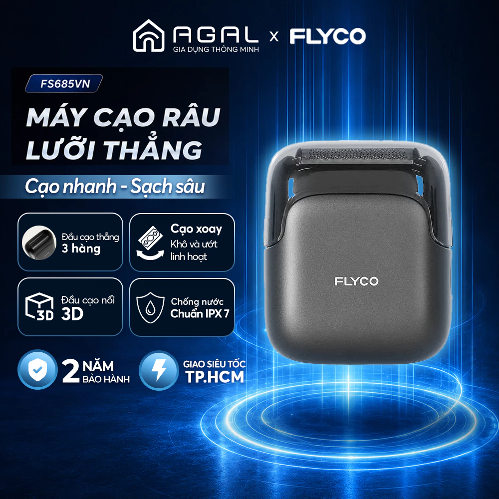 Máy cạo râu điện Flyco FS685VN Cạo nhanh, Sạch sâu | Chống nước toàn thân - Bảo hành 2 năm