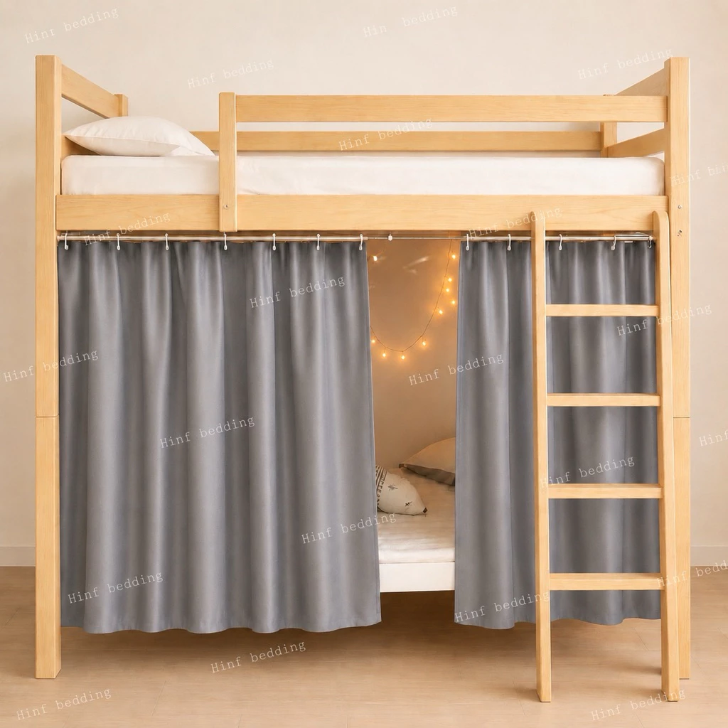 Rèm kí túc xá , che gác trọ decor chất liệu phi lụa basic giúp cản sáng , chống muỗi có kèm dây treo