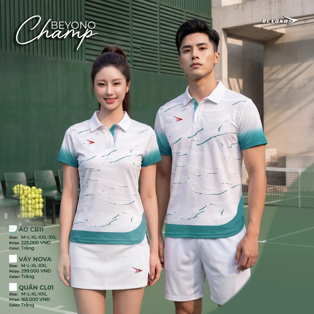 Áo Polo Thể Thao Thời Trang Beyono Champ CB11 Vải Airweave Thoáng Khí Đẩy Mồ Hôi