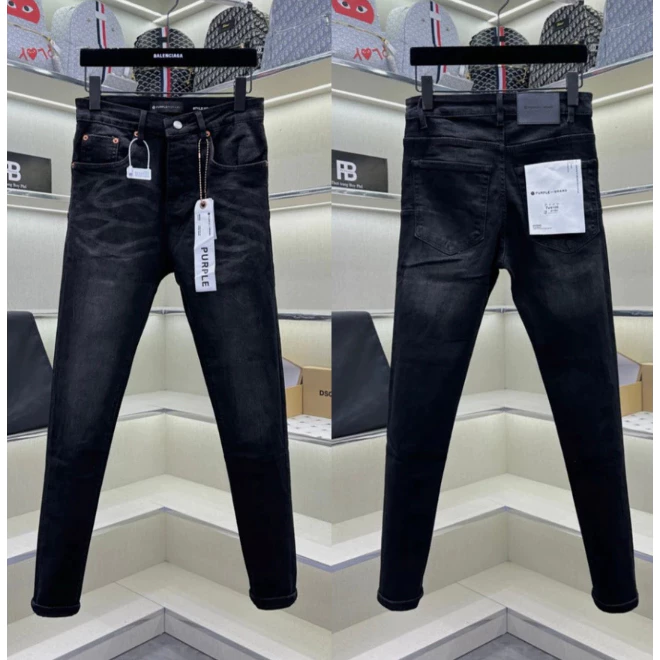 Quần Jean Nam Purple Retro Xanh vẩy sơn - Mài Bạc Kiểu Dáng Skinny Boy Phố 4 Cúc Mãu mới nhất MQJ049