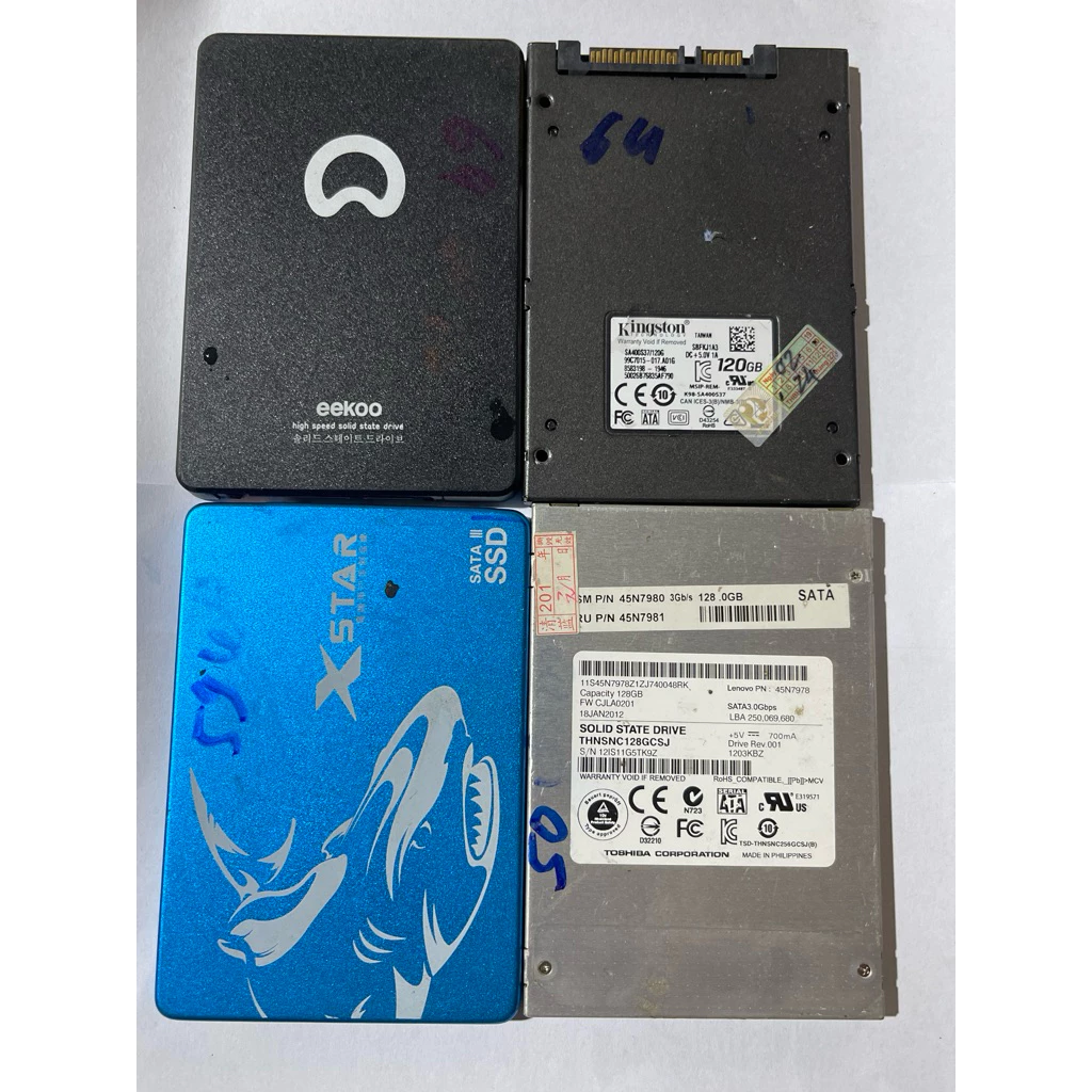 Ổ Cứng Ssd 120G/240G/512G Sức Khỏe Thấp Có thể chạy được Hệ Điều Hành(Shop đã test kĩ)