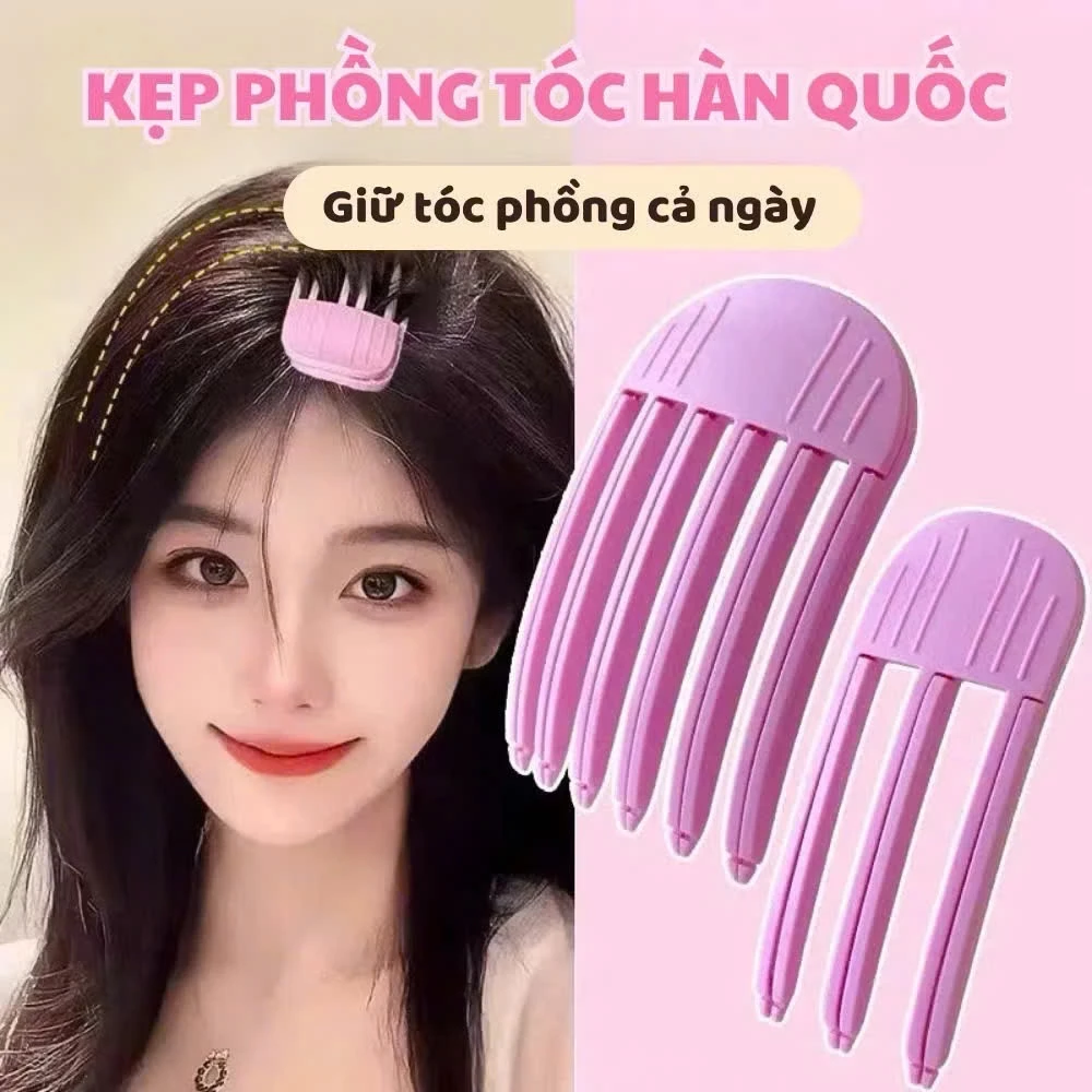 Combo 2 Chiếc Lược Làm Phồng Tóc 3 Răng và 6 Răng, Lược Kẹp Tạo Kiểu Làm Phồng Chân Tóc Hót Trend