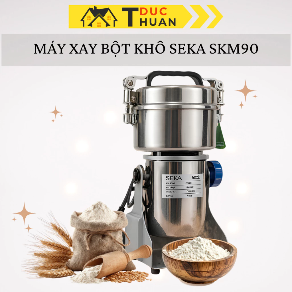 Máy xay bột khô đa năng Seka SKM90, 1400W xay siêu mịn, xay các loại đồ khô - DT HOME