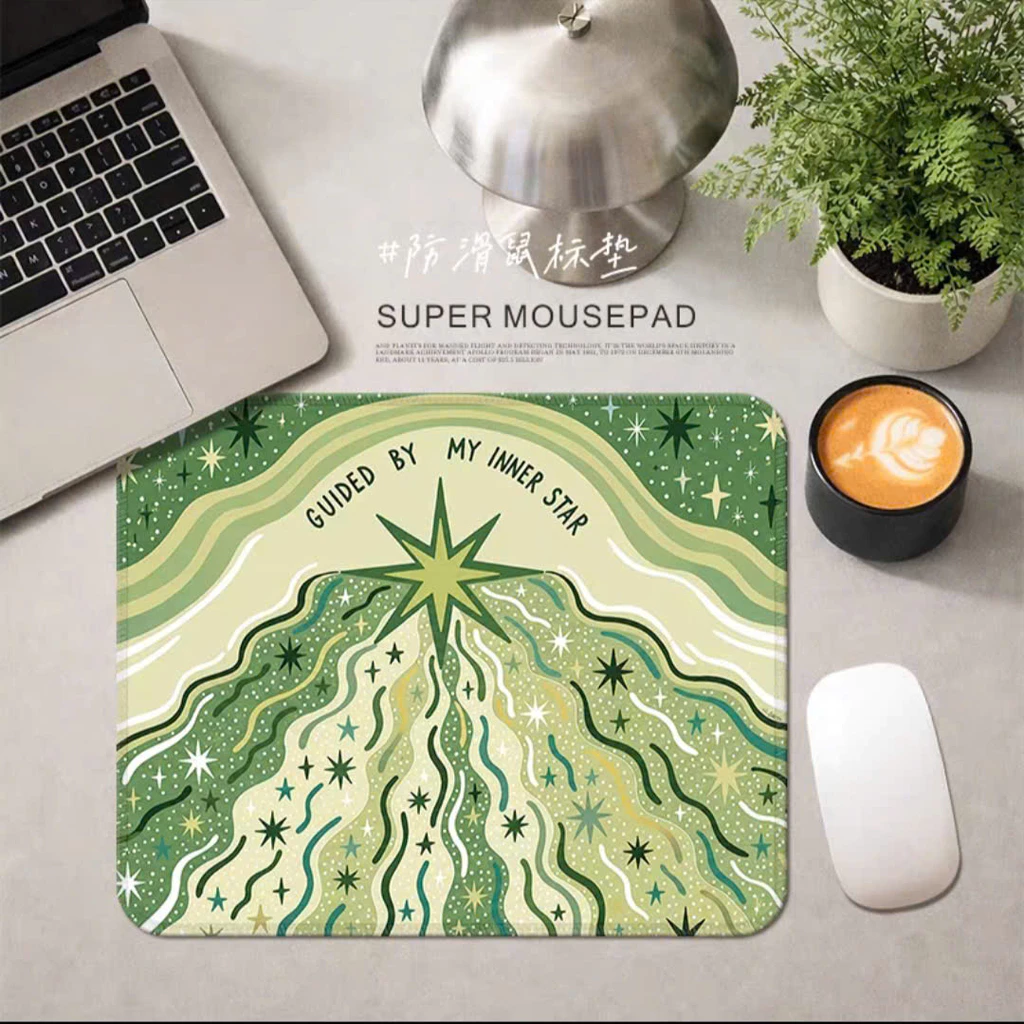 Lót Chuột Inner Star Phong Cách Vintage - Mousepad Chống Trượt, Bề Mặt Mượt, Trang Trí Bàn Làm Việc