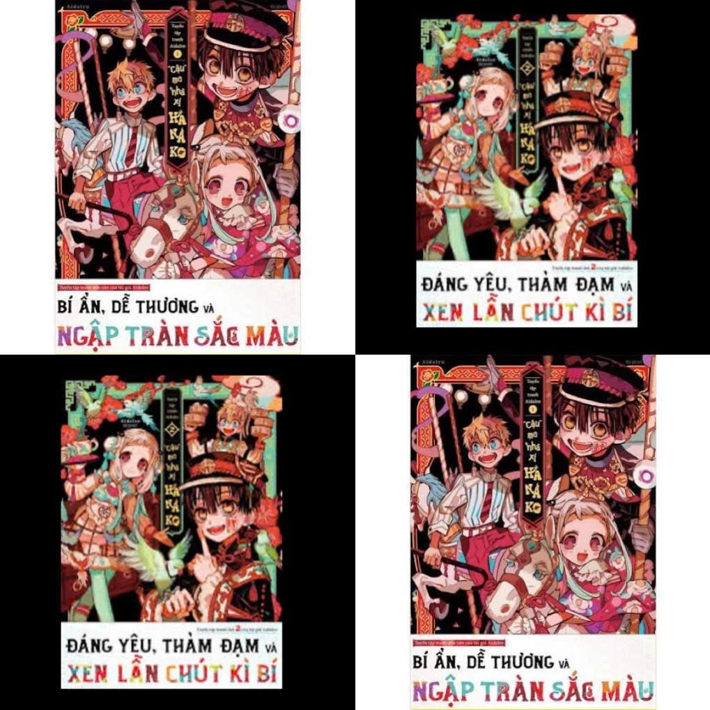 Vở artbook hanako tập 1,2 - Tuyển tập tranh Hanako cậu ma nhà xí