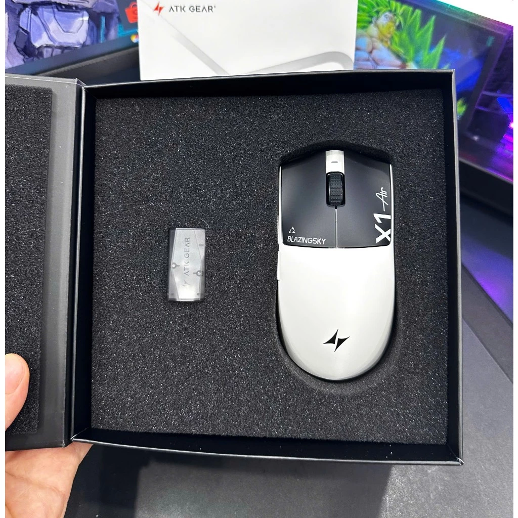 Chuột Gaming ATK X1 Air + / Ultimate + ( Kèm Dongle Gem 8k ) PAW3955 Master  - Nordic 54L15 - Siêu Nhẹ 48g , giá tốt