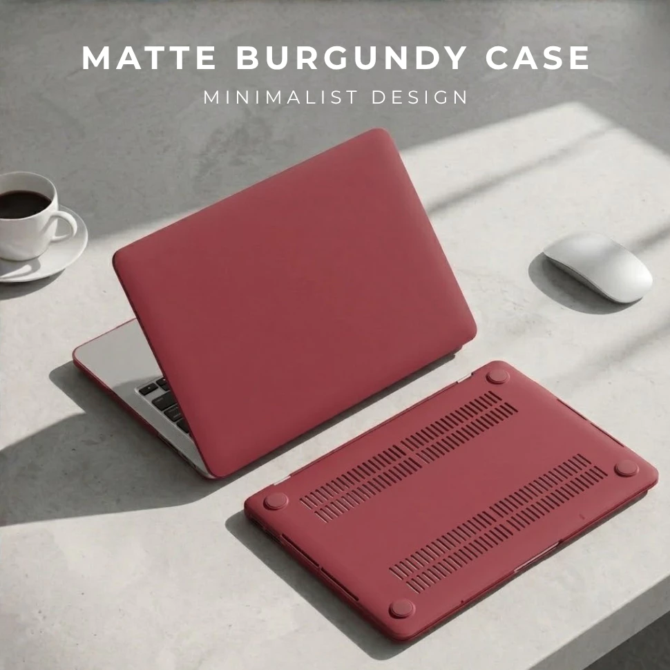 Ốp Macbook Pro 16 Inch M2 M3 M4 M5 Pro Air - Case Nhám Tối Giản Chống Vân Tay