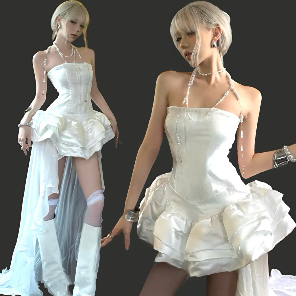 625 - Đầm Cúp Ngực Corset Tùng Xoè Cao Cấp