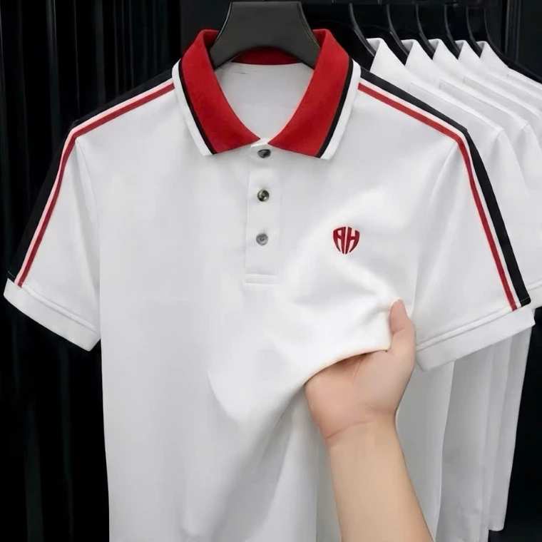 Áo Polo Nam Chất Liệu Cotton Cá Sấu Co Giãn 4 Chiều Form Regular Fit Đứng Dáng Cao Cấp-AHFASHION