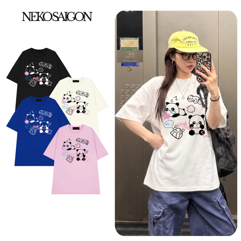 Áo thun form rộng nam nữ unisex Neko.sg ATL481