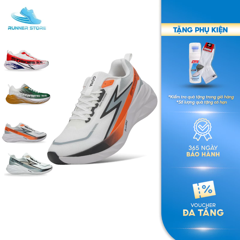 [NEW] Giày Thể Thao Chạy Bộ Nam Nữ GOYA STRIDES 3.5 phiên bản 2026 -  Êm Ái Vượt Trội, Thoáng Khí, Bảo Hành 12 Tháng