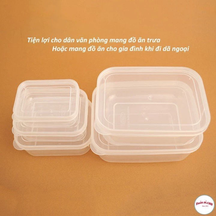 Sỉ 10 Hộp Đựng Thực Phẩm Có Lắp Để Tủ Lạnh Nhựa Việt Nhật, Hộp Trữ Đông Đựng Đồ Ăn, Đồ Ăn Dặm Cho Bé 6685 - MAIHONGPHONG