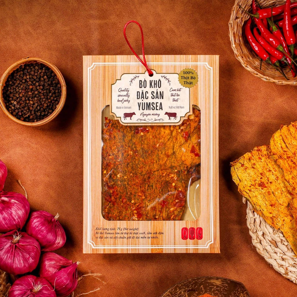 Bò khô đặc sản Yumsea nguyên miếng