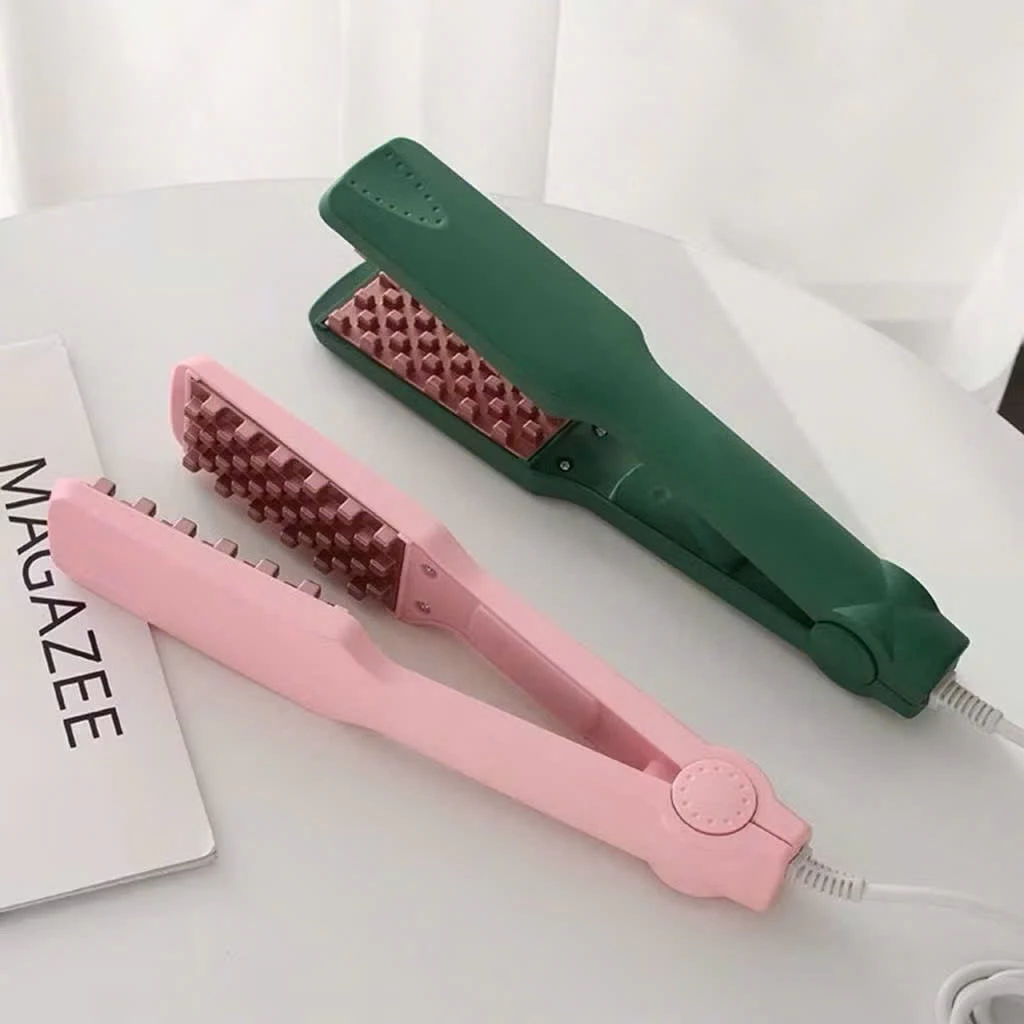 Máy dập phồng chân tóc vuông, dập xù 4 cấp độ nhiệt điều chỉnh nhiệt độ thông minh dễ sử dụng  bảo hành