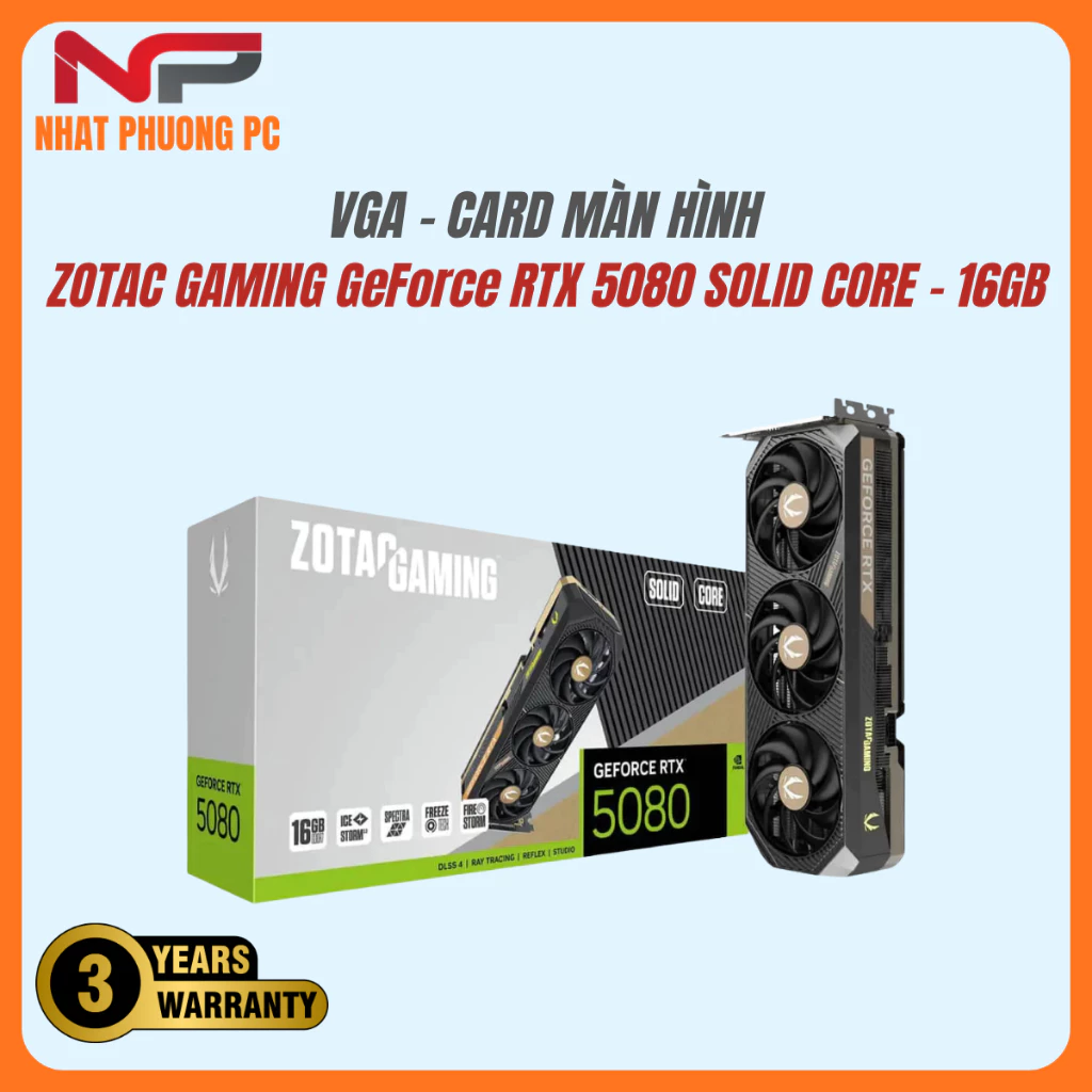 Ảnh sản phẩm: GeForce RTX 5080 16GB