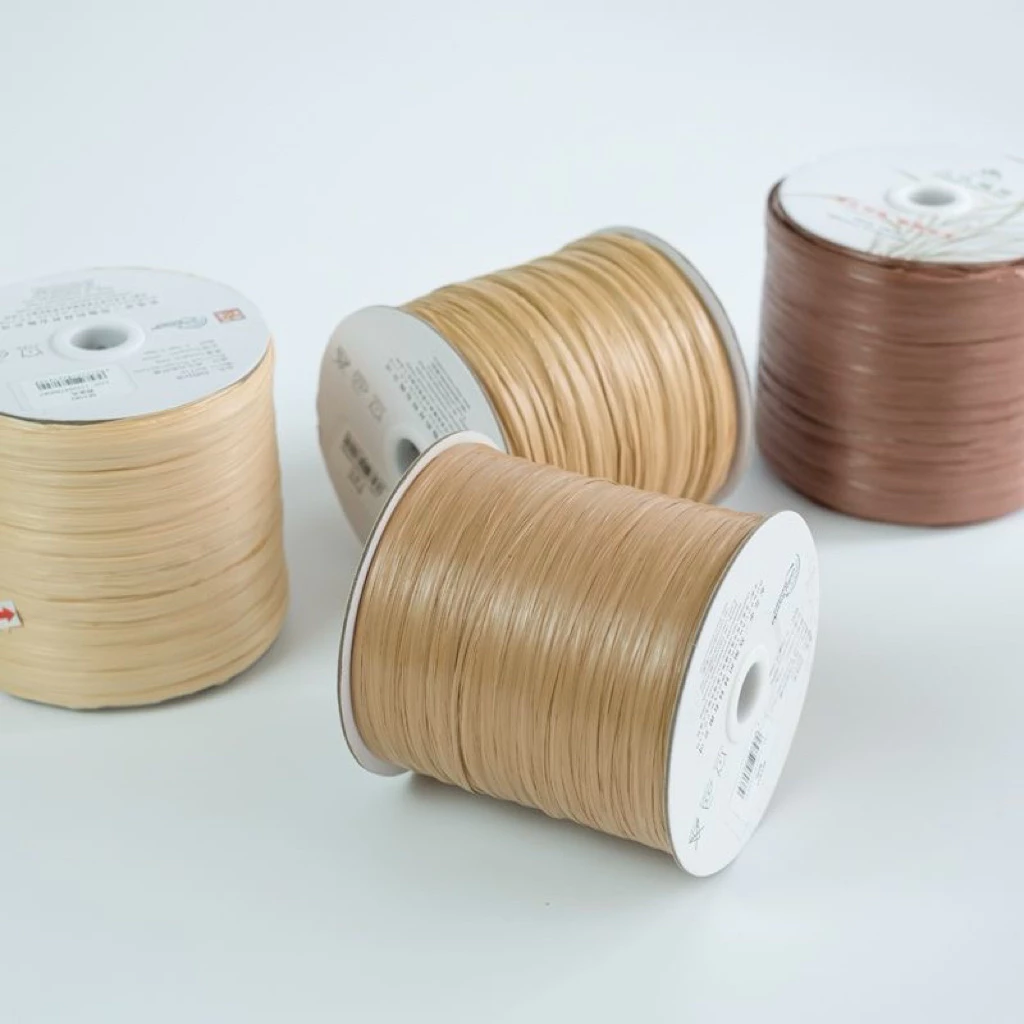 Len Raffia Nhật 330g 600m - Sợi Cói Đan Túi Mũ Handmade Chống Nước, Dễ Tạo Form
