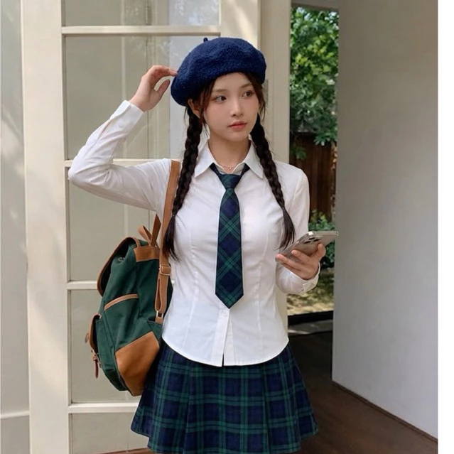 Áo sơ mi trắng nữ Kiras tay dài lụa chéo, sơ mi body nữ công sở phong cách Hàn Quốc trẻ trung AM97