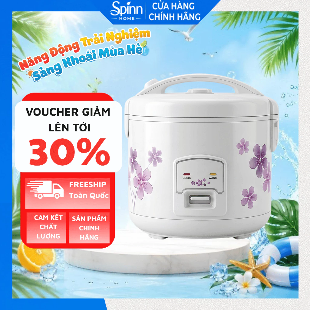 Nồi cơm điện mini chính hãng 1L-1L2, nồi cơm mini lòng phủ ceramic chống dính tốt siêu bền