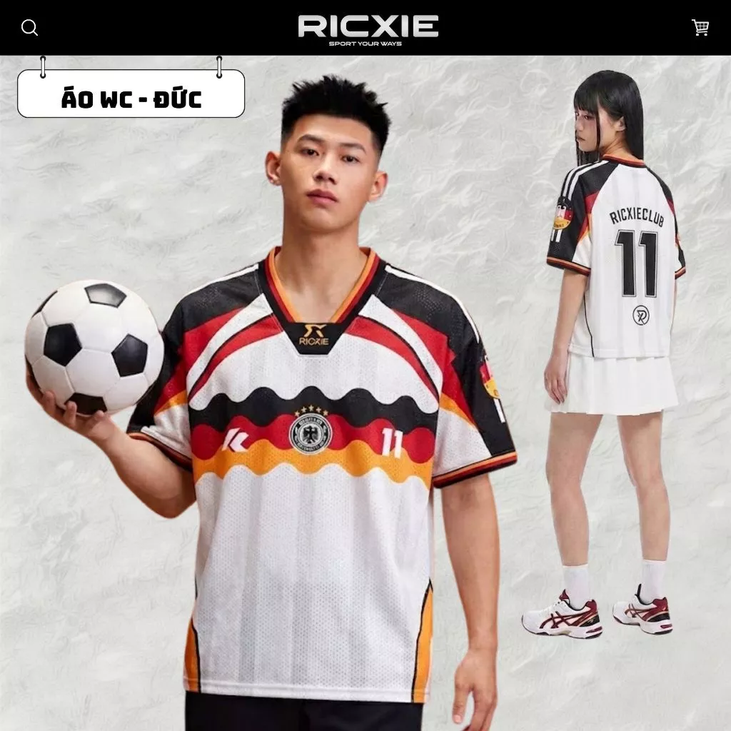 Áo Jersey Bóng Đá WC2026 RICXIE Số 11-GER Nam Nữ - Thêu Nổi Cao Cấp, Thoáng Mát, Co Giãn Tốt, Form Boxy