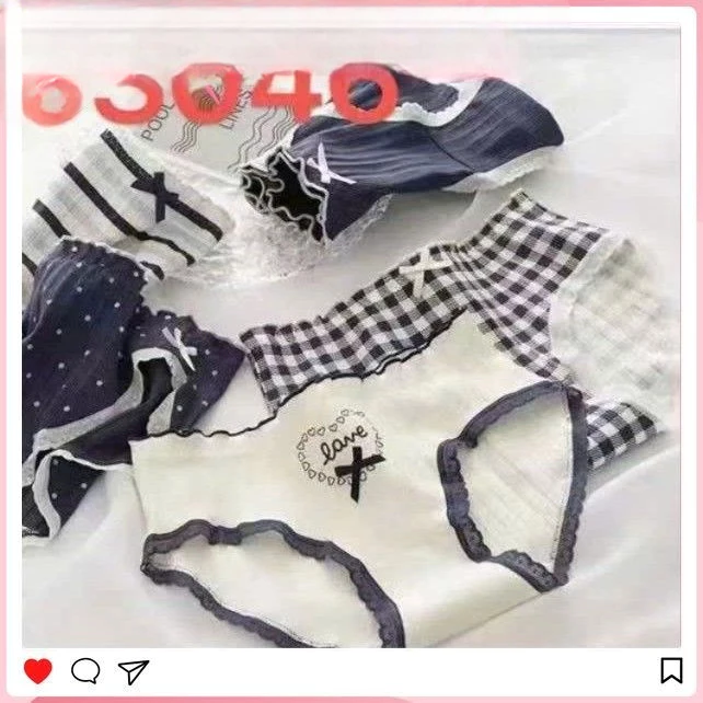 [Peinn] Combo 10 Quần Lót Nữ Cotton Viền Ren Cute Tăm Mềm Đính Ren Nơ Love Cao Cấp, Co Giãn 4 Chiều Kháng Khuẩn - CS046