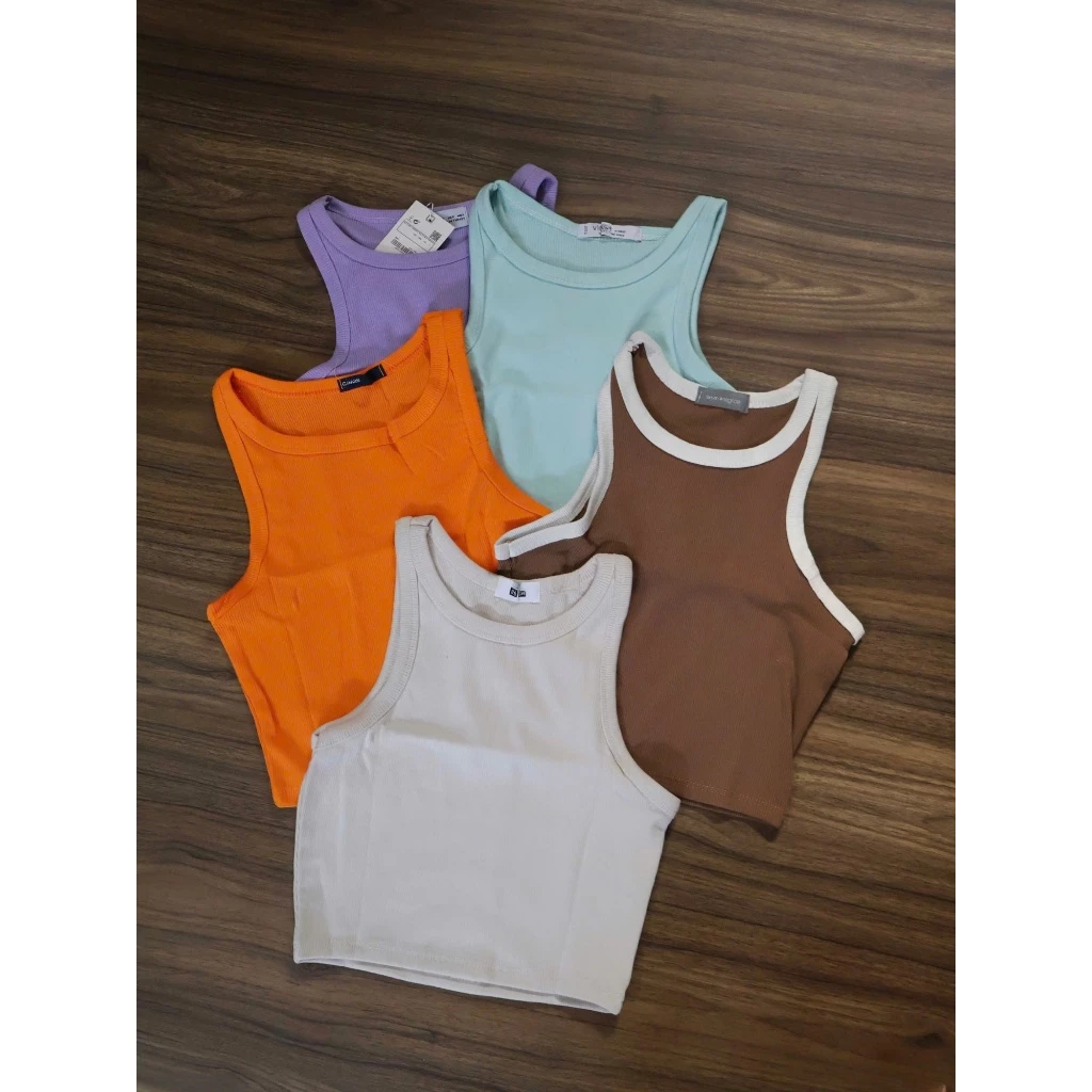 Áo 3 Lỗ Croptop Cổ Tròn Form chuẩn Chất Dày Sofm