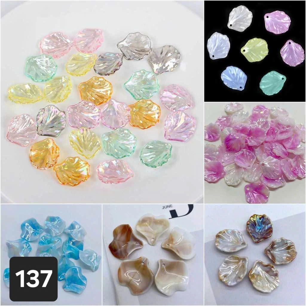 (50g)Cánh hoa bắp cải 15*17mm và 18*20mm nhiều mẫu, Nguyên liệu làm trang sức cổ trang, Nguyên liệu diy