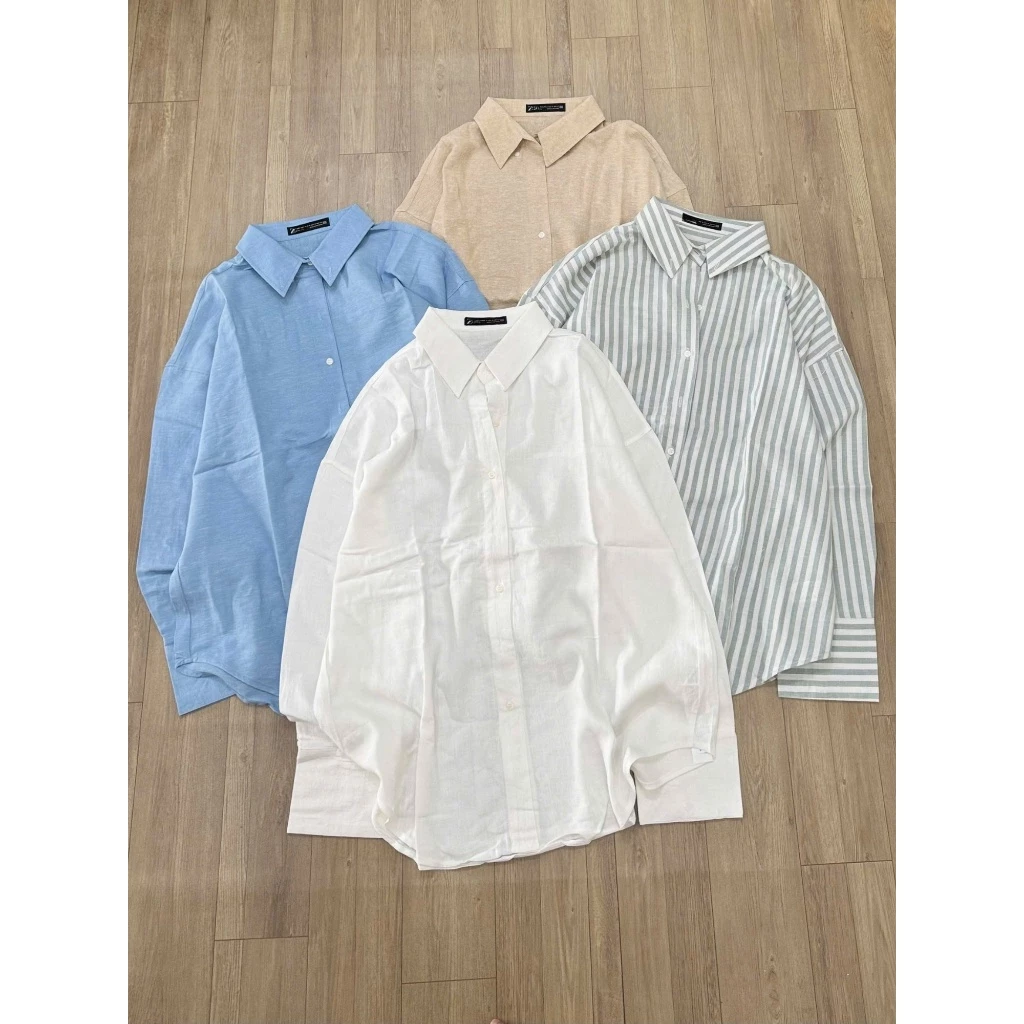 Áo sơ mi form rộng tay dài Sofm Wear- Chuyên Jeans Nữ