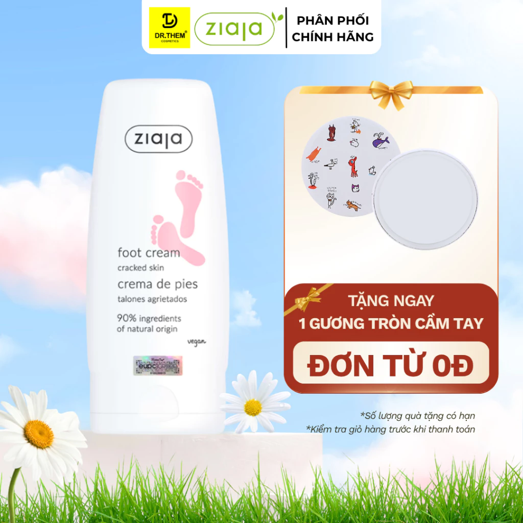 Kem Dưỡng Nứt Nẻ Gót Chân Ziaja Foot Cream Cracked Skin 60ml - Dr Thêm