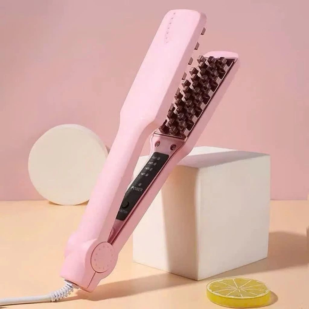 Máy dập phồng chân tóc vuông, dập xù 4 cấp độ nhiệt điều chỉnh nhiệt độ thông minh dễ sử dung