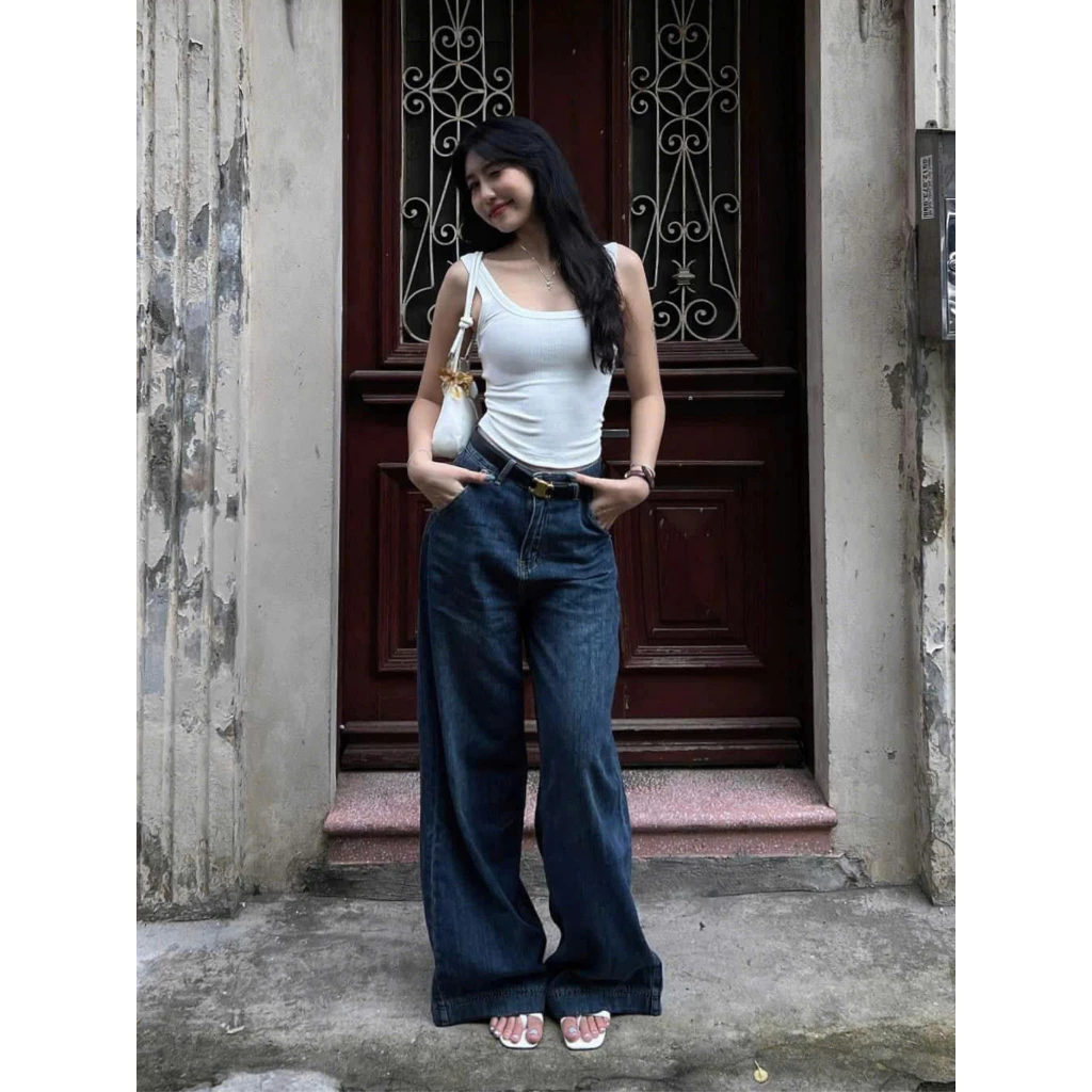 Quần Suông Loe Ống Rộng Chất Mỏng Mềm Nhẹ Sofm Wear
