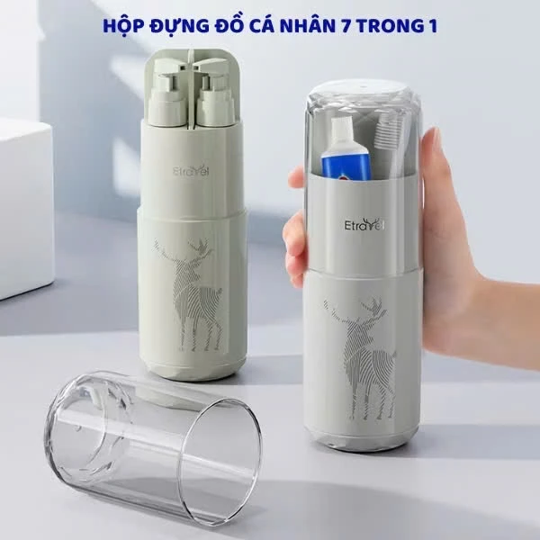 [SALE SỐC] Hộp Đựng Đồ Cá Nhân 7 Trong 1 Tiện Lợi Khi Đi Công Tác, Du lịch Đựng Bàn Chải Nhà Tắm
