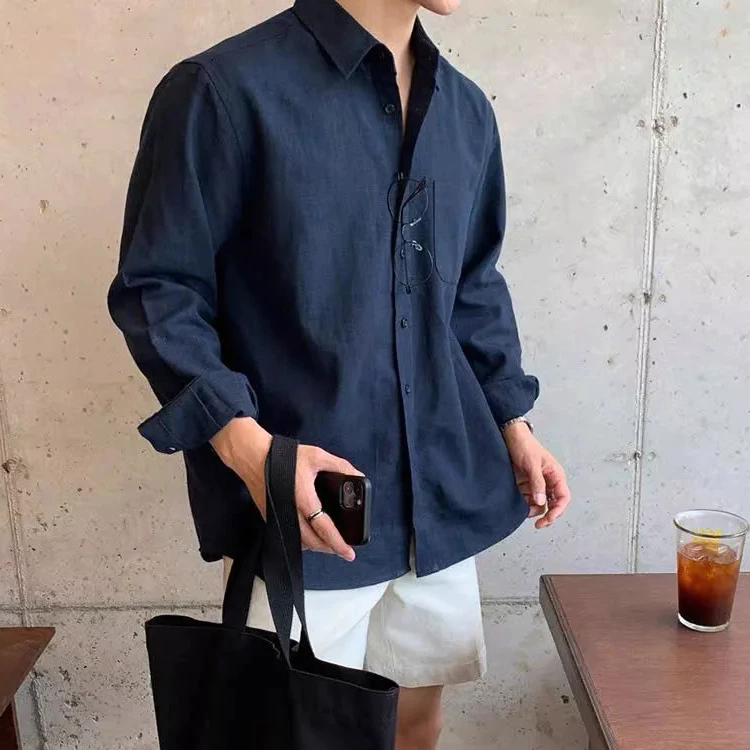 Áo Sơ Mi Nam Mùa Hè Thời Trang Cao Cấp Chất Linen Thấm Hút Mồ Hôi Phù Hợp Mặc Đi Biển Đi Chơi HALLEY A28