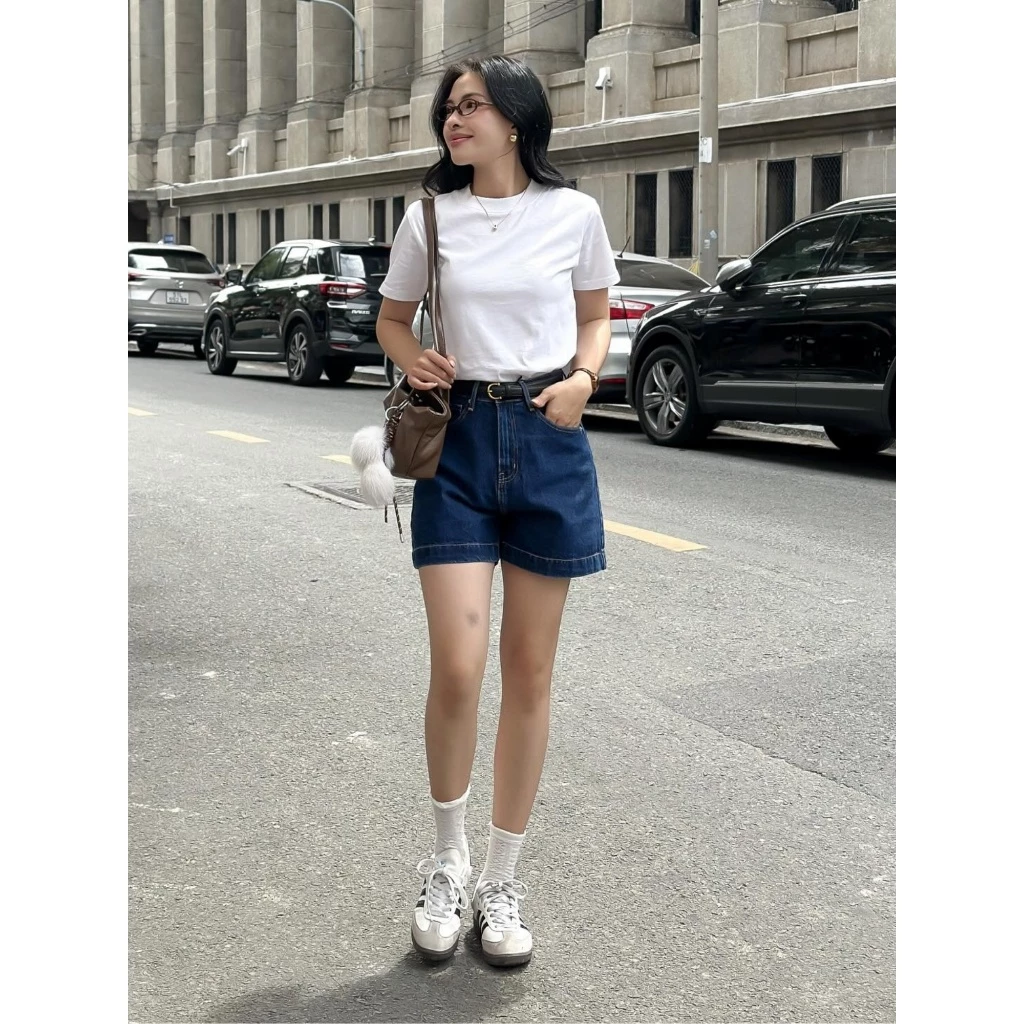 Quần Shorts Lưng Cao Bassic SHORT- ZR01  Sofm Wear- Chuyên Jeans Nữ