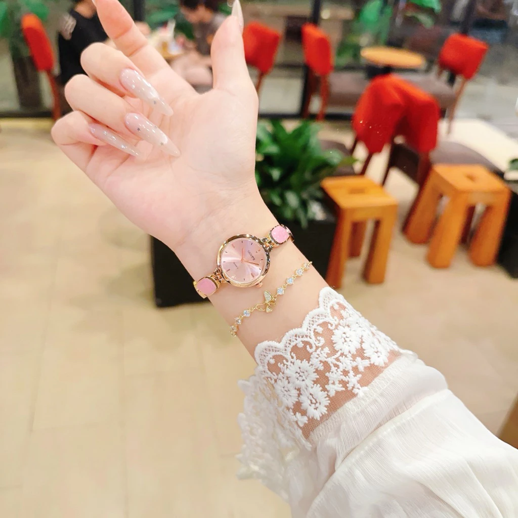 Đồng Hồ Nữ Gossie Thạch Anh Dây Mix Sang Chảnh Thời Thượng