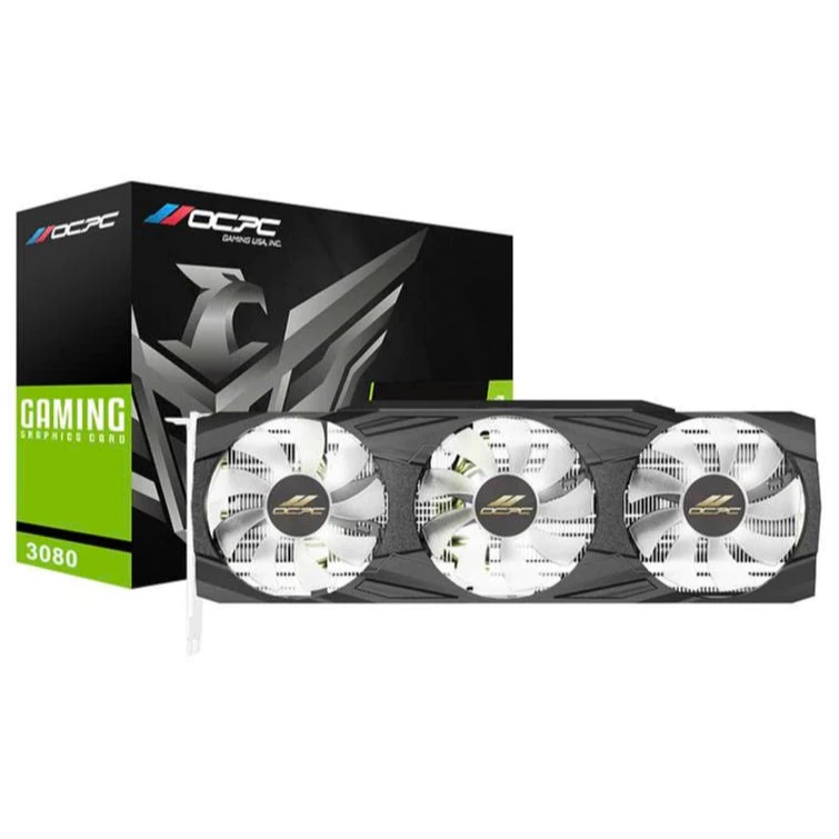Card Màn Hình OCPC GeForce RTX 3080 LHR 10GB 3 FAN LED