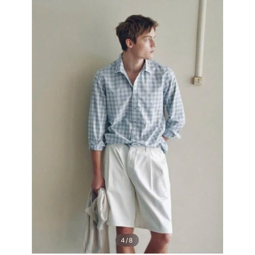 Quần short ngố jean Rogatis style Hàn ống rộng dành cho nam