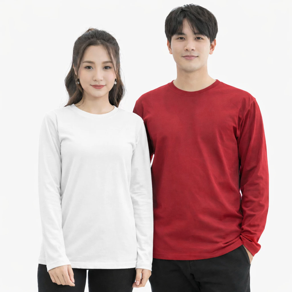 Áo Thun Nam Nữ Dài Tay 4 Mùa Thời Trang 24h Nhiều Màu Phom Rộng Mặc Che Nắng Gió Rất Tốt