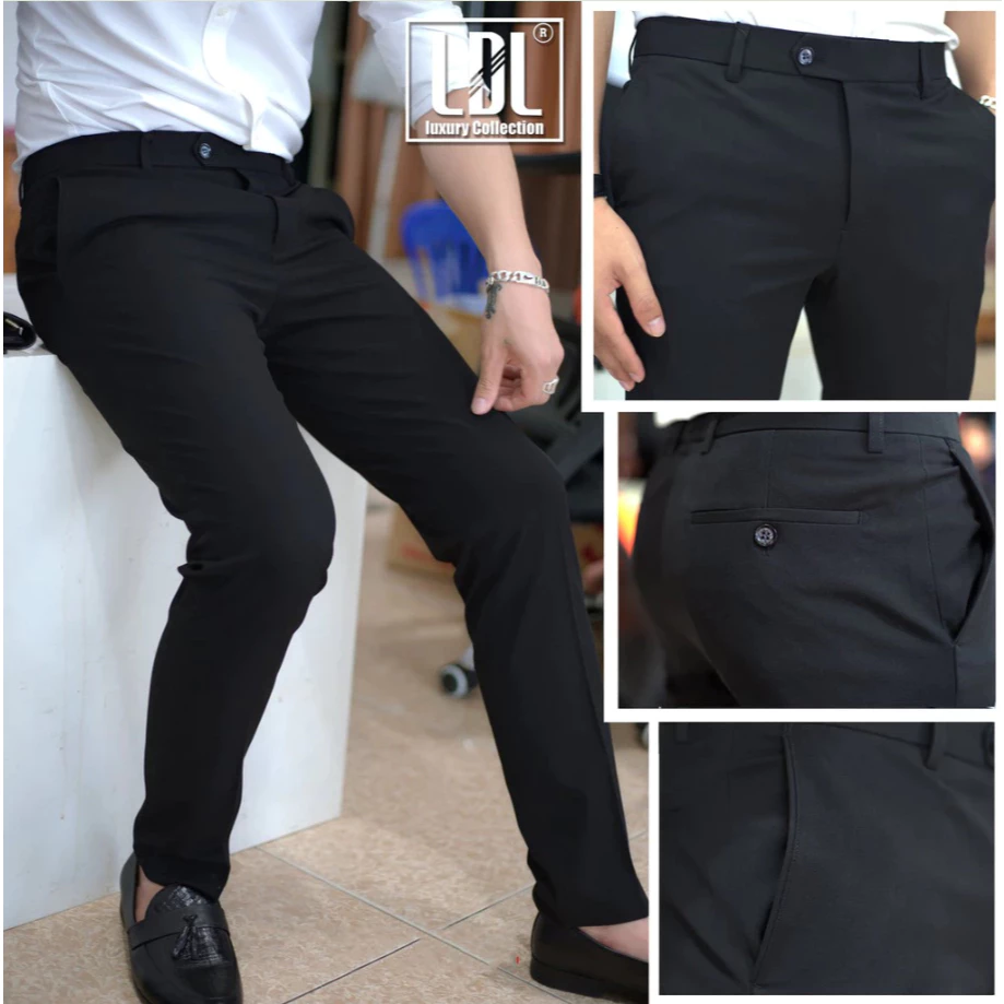 Quần tây nam phong cách Hàn Quốc, From Slimfit chuẩn đẹp, Co giãn nhẹ cùng chất vải Vinteck nhiều màu