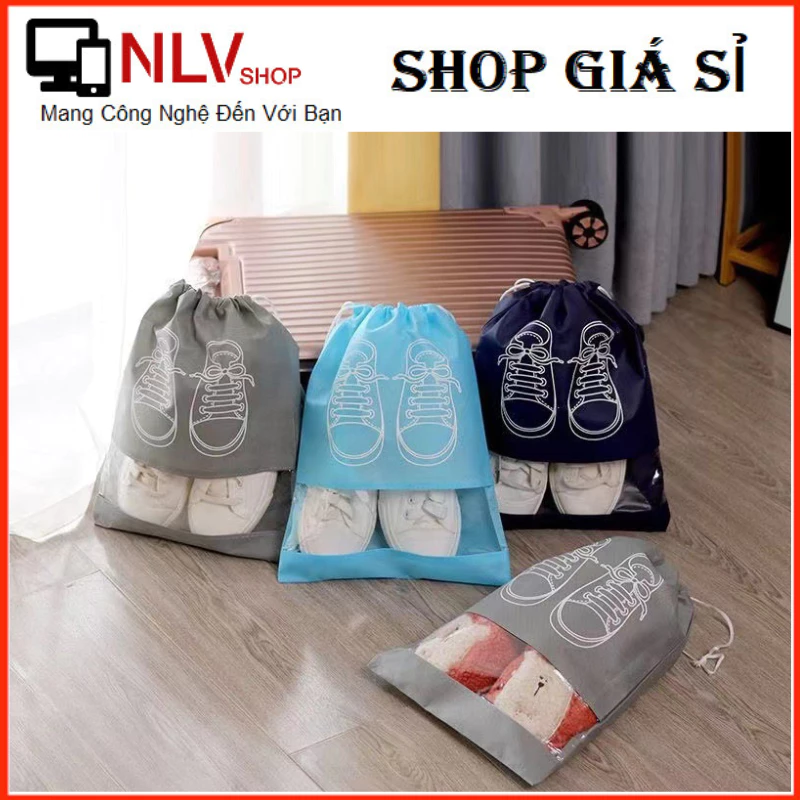 Túi Đựng Giày Trong Suốt Chống Bụi Túi Đựng Giày Du Lịch Gọn Gàng Tiết Kiệm Diện Tích