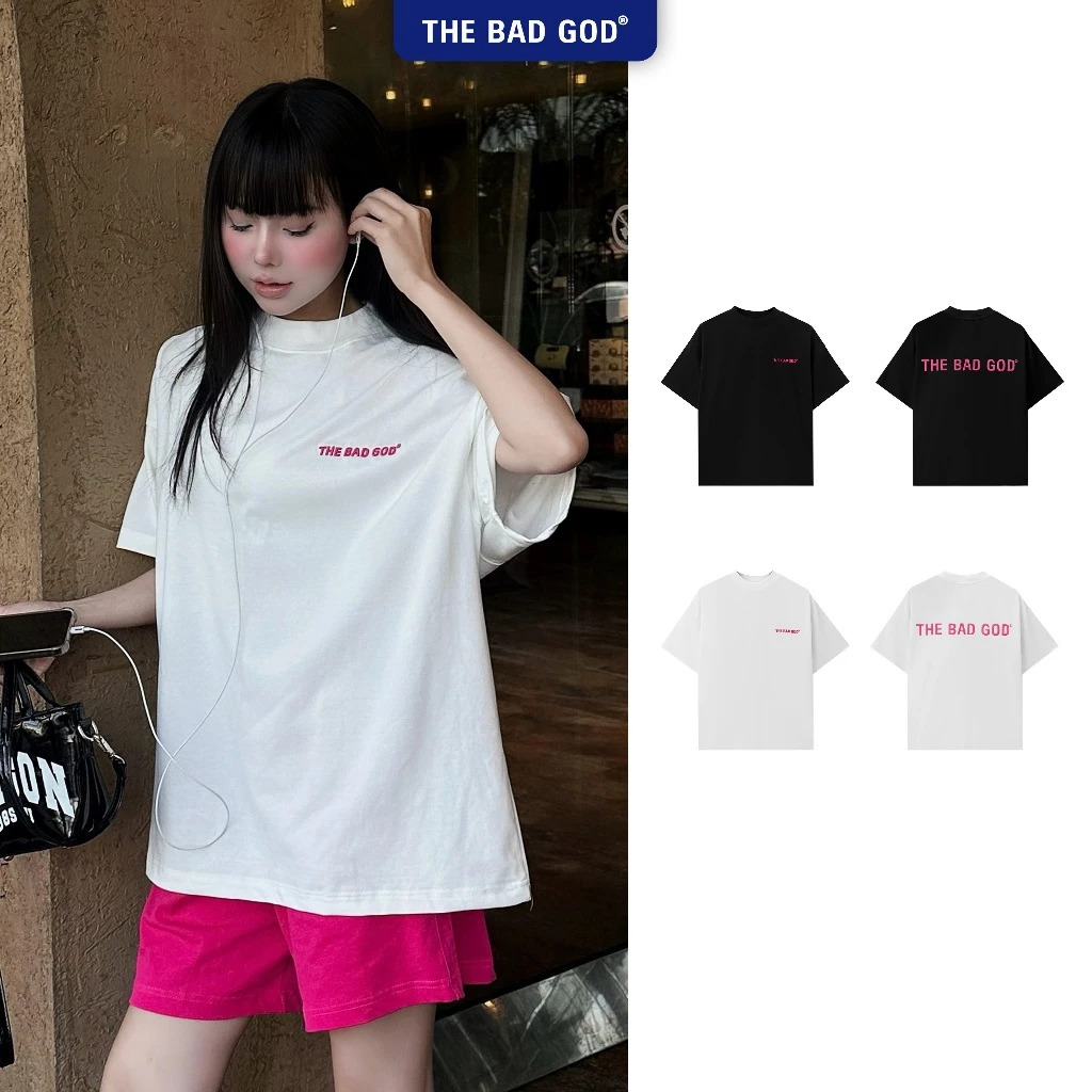 [NEW ARRIVALS 2026] Áo Thun Nữ The Bad God MONOPINK Chất Cotton Thoáng Mát