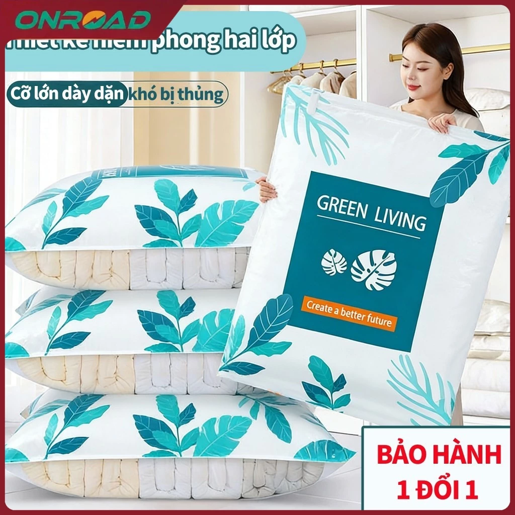Túi hút chân không cao cấp, bảo quản quần áo chăn ga gối, trong suốt, chống ẩm mốc, tiết kiệm không gian, dùng du lịch