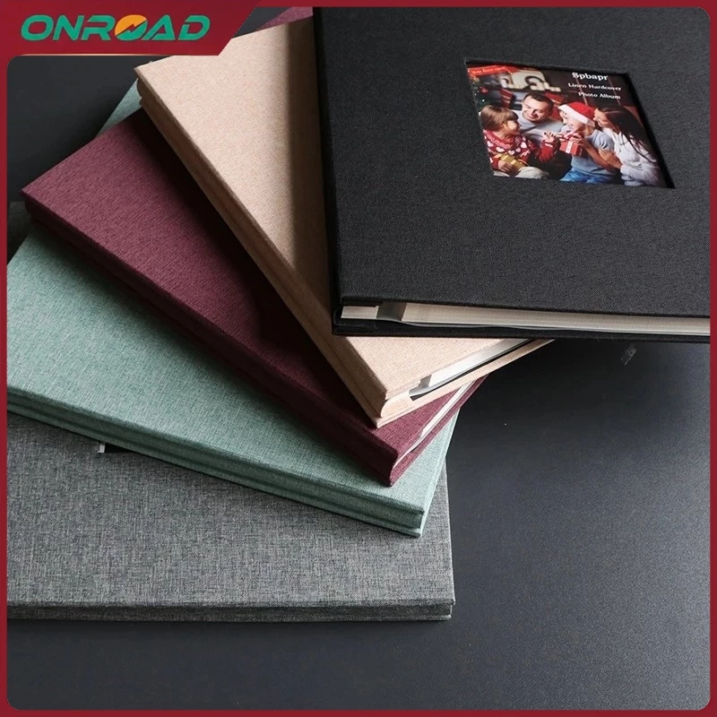 Album dán ảnh vintage size lớn, bìa vải cao cấp, thay ảnh bìa linh hoạt, bảo vệ ảnh tối đa, bộ DIY kích thước, 20 trang