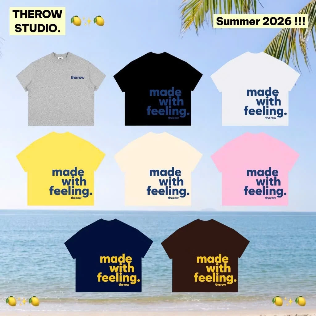Áo thun tay lỡ unisex nam nữ FEELING, Áo phông unisex form rộng